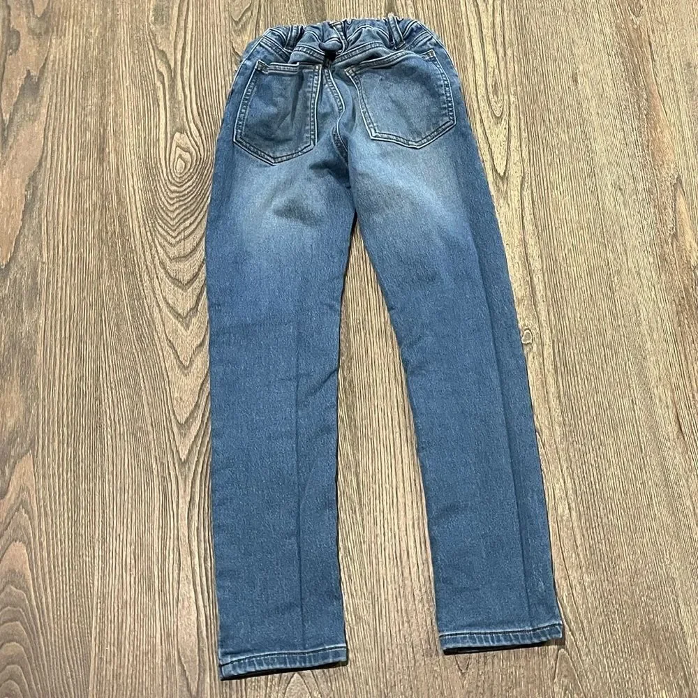 Members Mark Boys Favorite Knit Denim Jeans Slim Fit Medium Wash Blue Size 10
